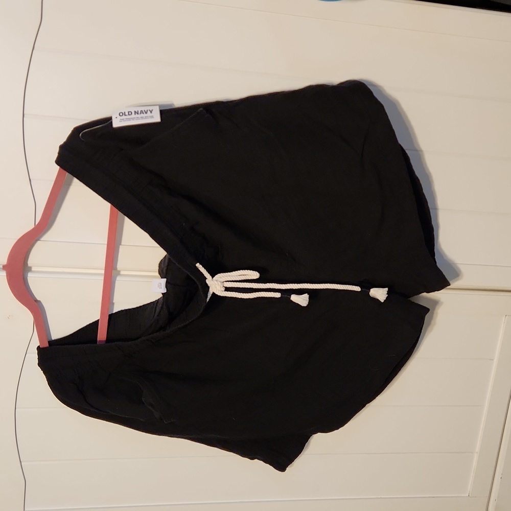 NWT BLACK LINEN SHORTS